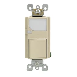 Leviton Decora 15 amps Toggle Switch Ivory 1 pk