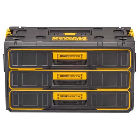 DeWalt ToughSystem 2.0 21.3 in. Tool Box Black Yellow