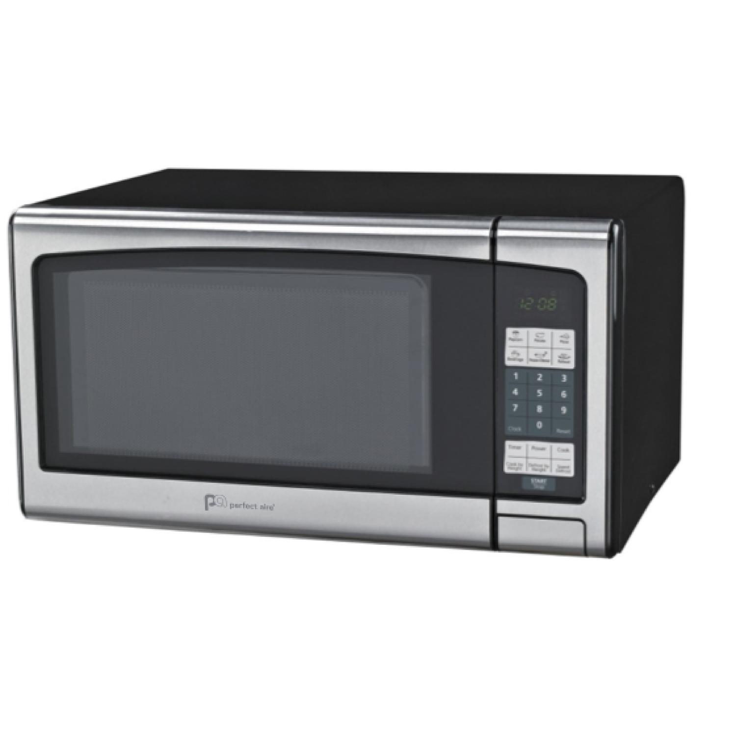 Perfect Aire 1.1 cu ft Black/Silver Microwave 1000 W Sansujyuku sansujyuku.com
