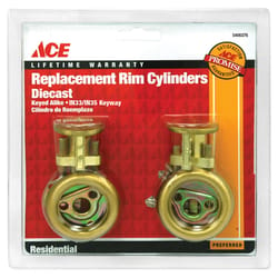 Ace IN33/IN35 Brass Brass Rim Cylinder Keyed Alike