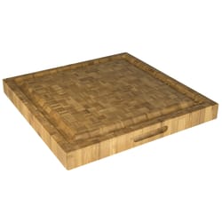 Totally Bamboo 16 in. L X 16 in. W X 2 in. Bamboo Cutting Board