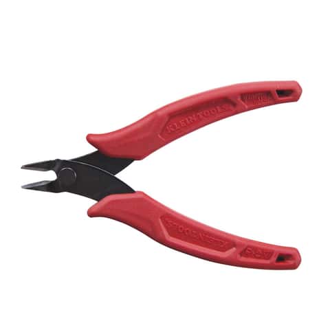 Igan Wire Flush Cutters, Precision Electronic Cutting Pliers, Micro Wire Cutter, Red, (5 Pack)