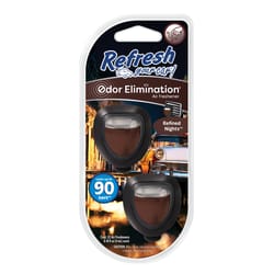 Refresh Your Car! Refined Nights Black/Brown Air Refresheners 2 pk