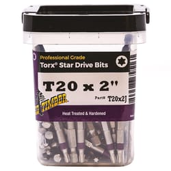 Big Timber Star T20 Head X 2 in. L Torx Insert Bit Steel 100 pc