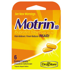 Motrin IB Pain Reliever/Fever Reducer 6 ct