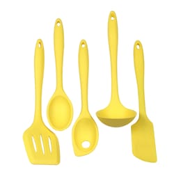 Chef Craft Premium Yellow Silicone/Steel Tool Set