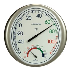 AcuRite Humidity Meter/Thermometer Plastic Multicolored