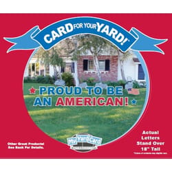 My Yard Card Stake A Statement English Decorative Yard Sign 18 in. H X 30 ft. W