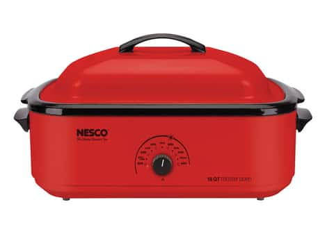 Nesco White Porcelain 6 qt Electric Roaster 9.25 in. H X 12 in. W X 17 in.  L - Ace Hardware