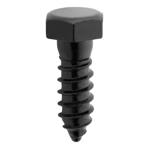 National Hardware 1/2 in. X 1-1/2 in. L Hex Black Steel Lag Screw 1 pk ...