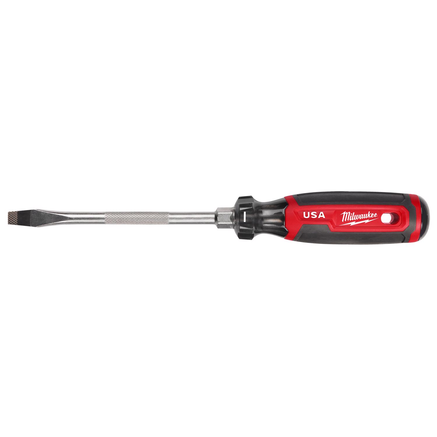 Milwaukee Made in USA Cushion Grip 5/16 in. Slotted Made in USA Screwdriver 1 pk