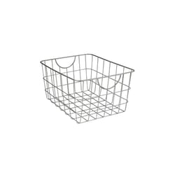 Spectrum 15 in. L X 11.75 in. W X 8 in. H Silver Basket