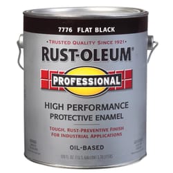 Rust-Oleum Professional High Performance Indoor and Outdoor Flat Black Protective Paint 1 gal