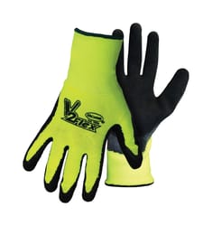 Boss V2 Flexi Grip Men's Indoor/Outdoor Hi-Viz Gloves Black/Green XL 1 pair