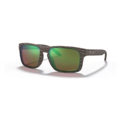 Oakley Holbrook Unisex Woodgrain Frame Green Lens Sunglasses