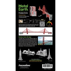 Metal Earth Golden Gate Bridge Construction Toy Gray/Red