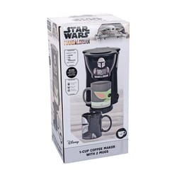 Uncanny Brands Star Wars Mandalorian 2 cups Black Coffee Maker