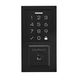 Kwikset 270 SmartCode Matte Black Metal Electronic Touch Pad Deadbolt