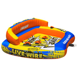 Airhead Nylon Inflatable Multicolored Live Wire Towable Tube 85 in. W X 76 in. L