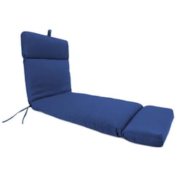 Jordan Manufacturing Blue Polyester Chaise Cushion 4 in. H X 22 in. W X 72 in. L