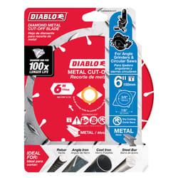 Diablo 6 in. D X 7/8 in. Diamond Metal Cut-Off Wheel