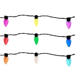 Celebrations Platinum LED C9 RGBW 50 ct String Smart-Enabled Christmas Lights 33.33 ft.