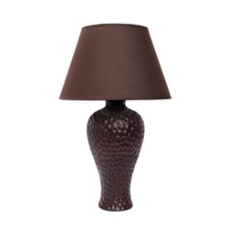 Creekwood Home 20.08 in. Matte Brown Desk Lamp