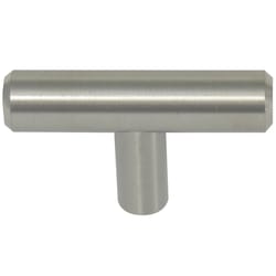 Laurey Melrose Traditional T-Shape Cabinet Knob 2 in. D 1-1/4 in. Satin Nickel 10 pk