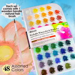 Bazic Products Assorted Water-Based Watercolor 11.52 oz