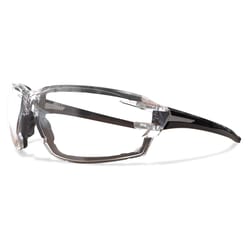 Edge Eyewear Anti-Fog Safety Glasses Clear Lens Black Frame 1 pk