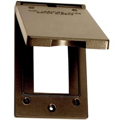 Sigma Engineered Solutions Rectangle Die-Cast Metal 1 gang 4.57 in. H X 2.83 in. W Vertical GFCI Cov