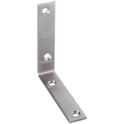 National Hardware 4 in. H X 7/8 in. W Stainless Steel Inside Corner Brace