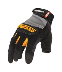 Ironclad Universal Synthetic Leather Carpenter Framer Gloves Black and Gray Medium 1