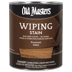 Old Masters Semi-Transparent Provincial Oil-Based Wiping Stain 1 qt