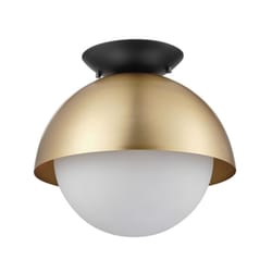 Globe Electric Oswald 9.5 in. H X 10 in. W X 10 in. L Matte Gold Ceiling Light