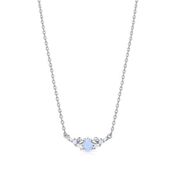 Montana Silversmiths Women's Refined Grace Opal Crystal Silver Necklace Water Resistant