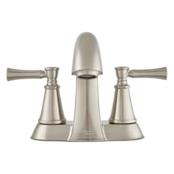 American Standard Chancellor Brushed Nickel Mediterranean Centerset Bathroom Sink Faucet 4 in.