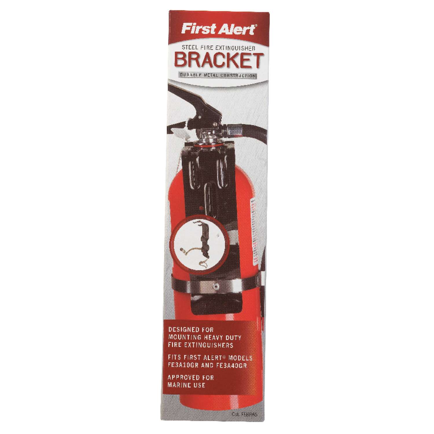 First Alert Black Steel Fire Extinguisher Bracket 3.5 in. L 5 lb Ace