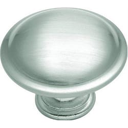 Hickory Hardware Conquest Contemporary Round Cabinet Knob 1-3/8 in. D 1-1/16 in. Satin Nickel 1 pk