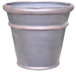 Southern Patio 22.05 in. H X 22 in. W Plastic Rich Planter Stone