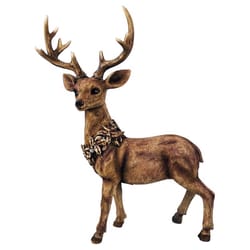 Alpine LED Buck Deer Statuary 21 in. Yard Decor