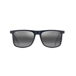 Maui Jim Makamae Unisex Sunglasses Sunglasses Matte Blue Frame Matte Blue Frame Unisex Neutral Grey