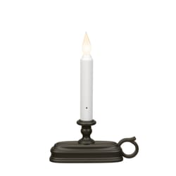 Xodus Innovations Aged Bronze/White None Scent Window Candles Flameless Flickering Candle