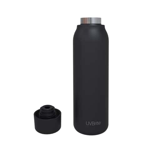 UVBrite 4003594 18.6 oz Self-Cleaning Water Bottle, Black, 1 - Kroger