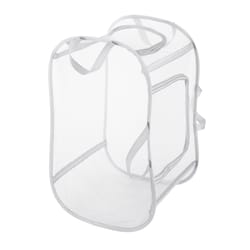 Whitmor White Mesh Pop & Fold Clothespin Bag