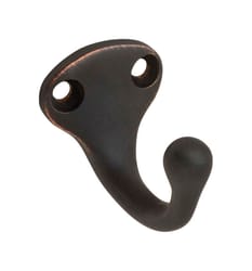 Ives Small Aged Bronze Aluminum 1-1/4 in. L Garment Hook 35 lb 1 pk