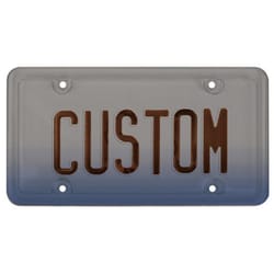 Custom Accessories Black Polycarbonate License Plate Cover