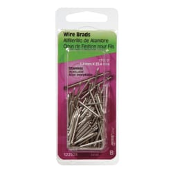 HILLMAN 17 Ga. X 1 in. L Stainless Steel Brad Nails 1 pk 2 oz