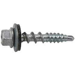 HILLMAN Power Pro No. 10 Ga. X 1 in. L Hex Drive Washer Head Coarse Roofing Screws