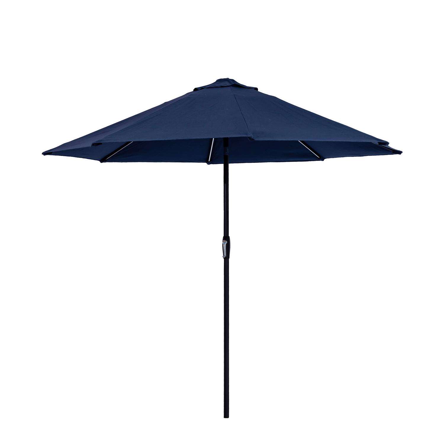 Living Accents Premium 9 ft. Tiltable Navy Patio Umbrella Ace Hardware